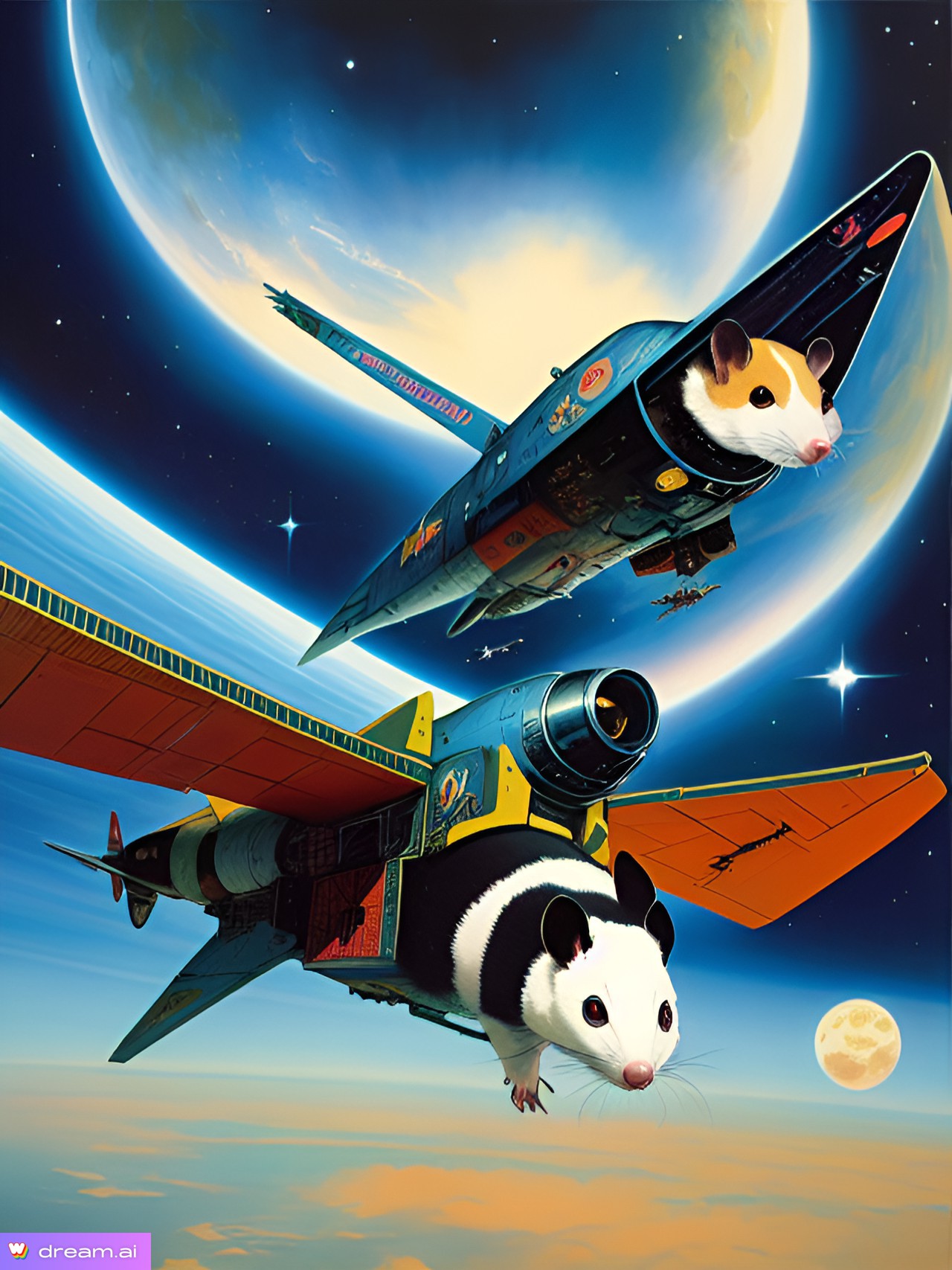 Opossum jet fighters shooting for the moon and landing amongst the stars | The Orthodox Snake Writing Agency
