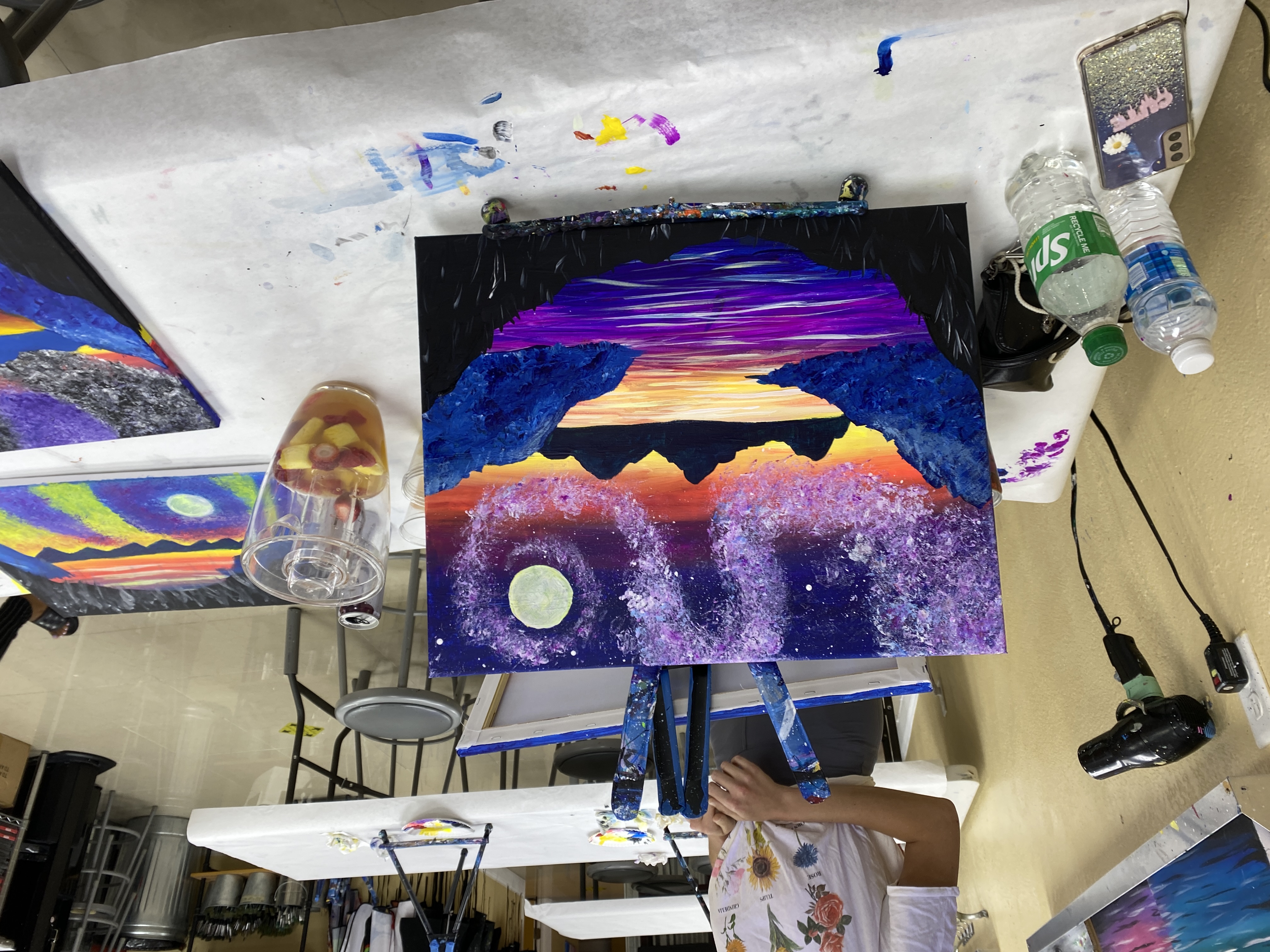 A friend's Painting with a Twist painting | The Orthodox Snake Writing Agency