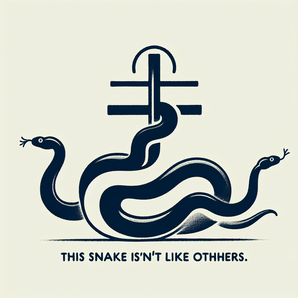 AI image 'This snake isn't like the others' | The Orthodox Snake Writing Agency