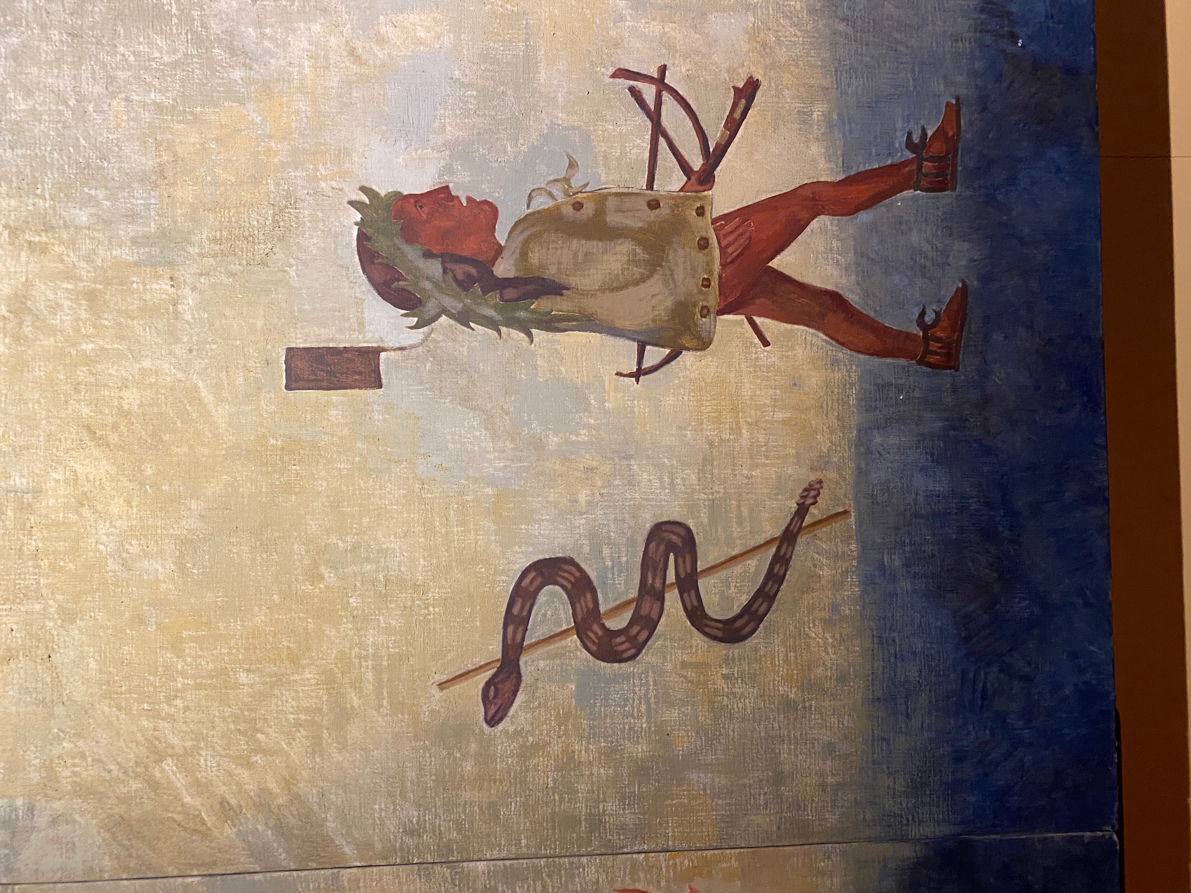 Snake wrapped around a stick in ancient Mexican art | The Orthodox Snake Writing Agency