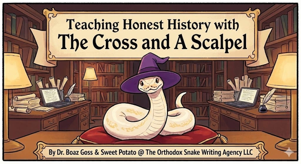 Professor Sweet Potato Preparing His Lesson Plans for History Class | The Orthodox Snake Writing Agency