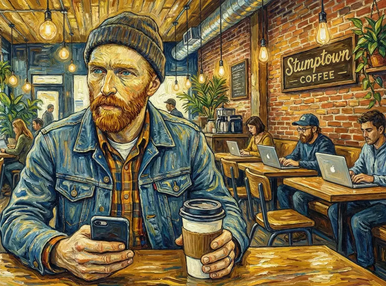 van Gogh Reimagined as a Portland Hipster | The Orthodox Snake Writing Agency