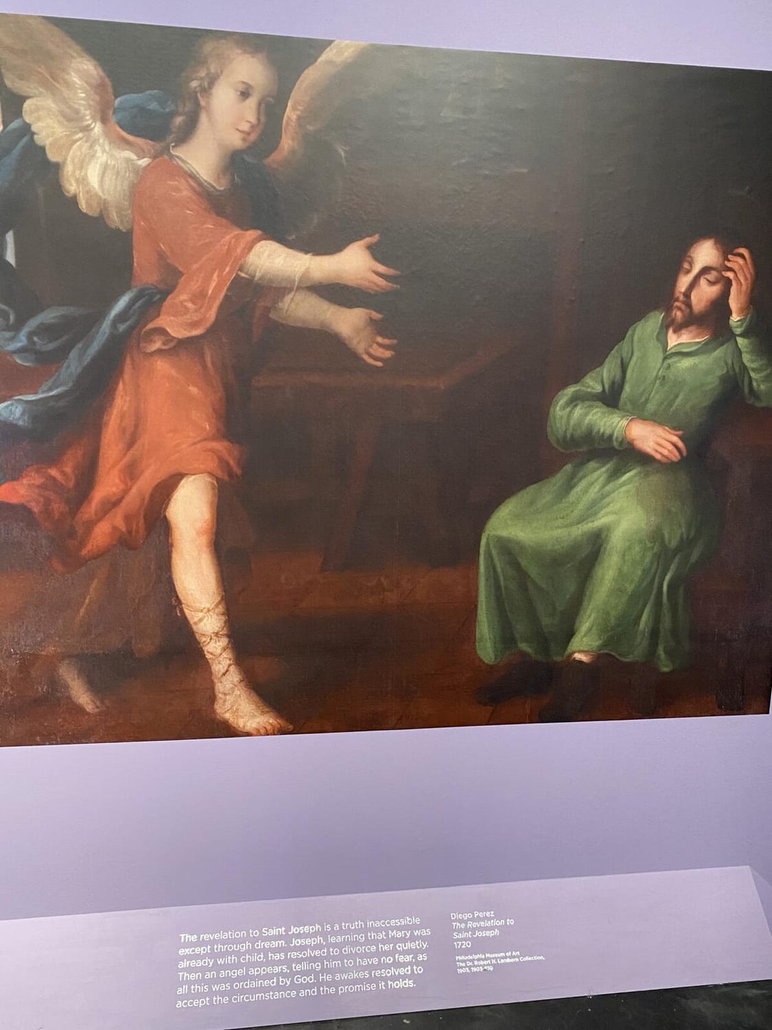 Dalí's painting of St. Joseph being visited by an angel in a dream | The Orthodox Snake Writing Agency
