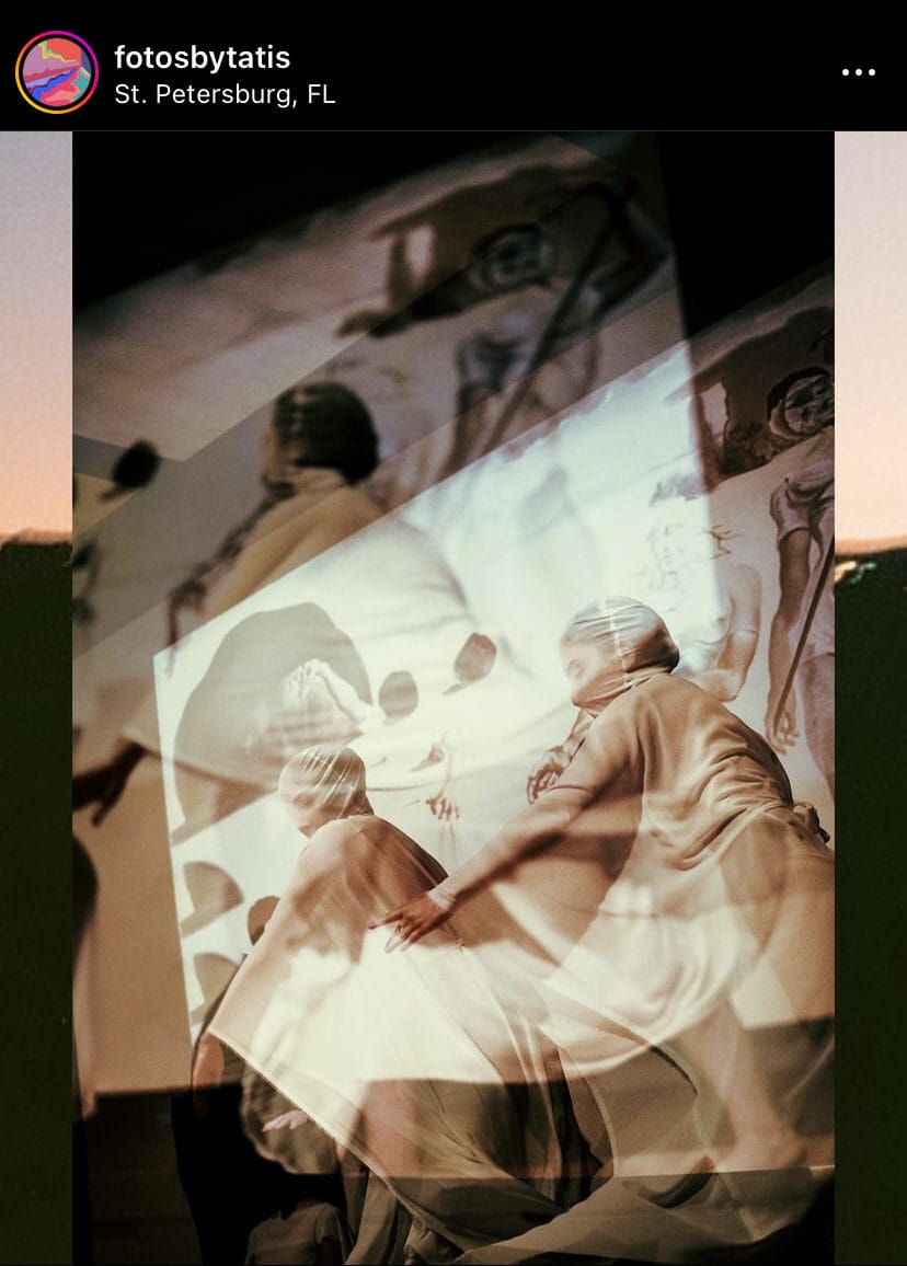 3rd long exposure photo of our dance performance at The Dalí by fotosbytatis | The Orthodox Snake Writing Agency