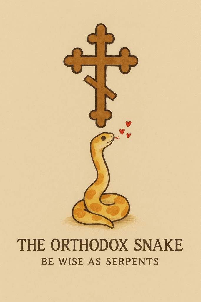 Our Pastel Logo | The Orthodox Snake Writing Agency