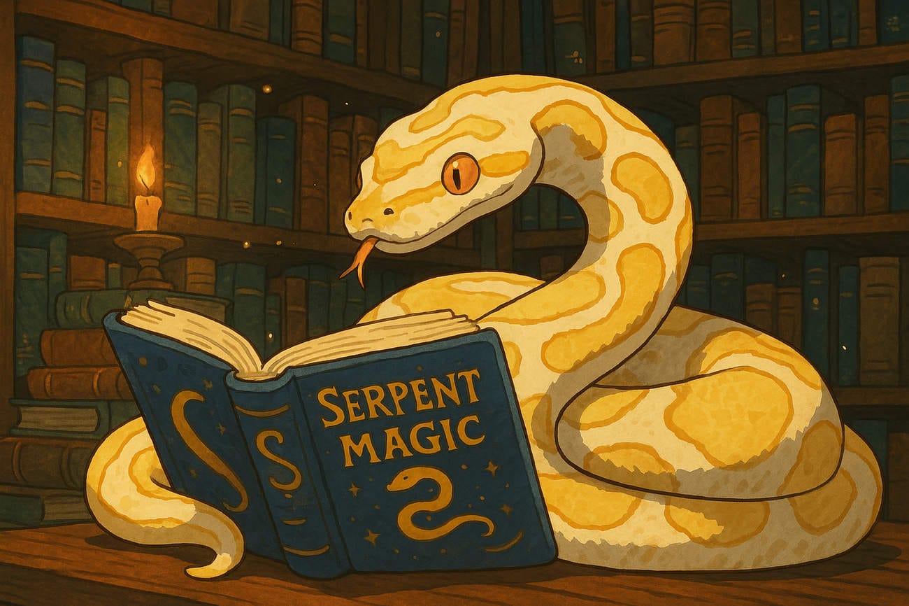 Intellectual Snake Studying the Stars | The Orthodox Snake Writing Agency