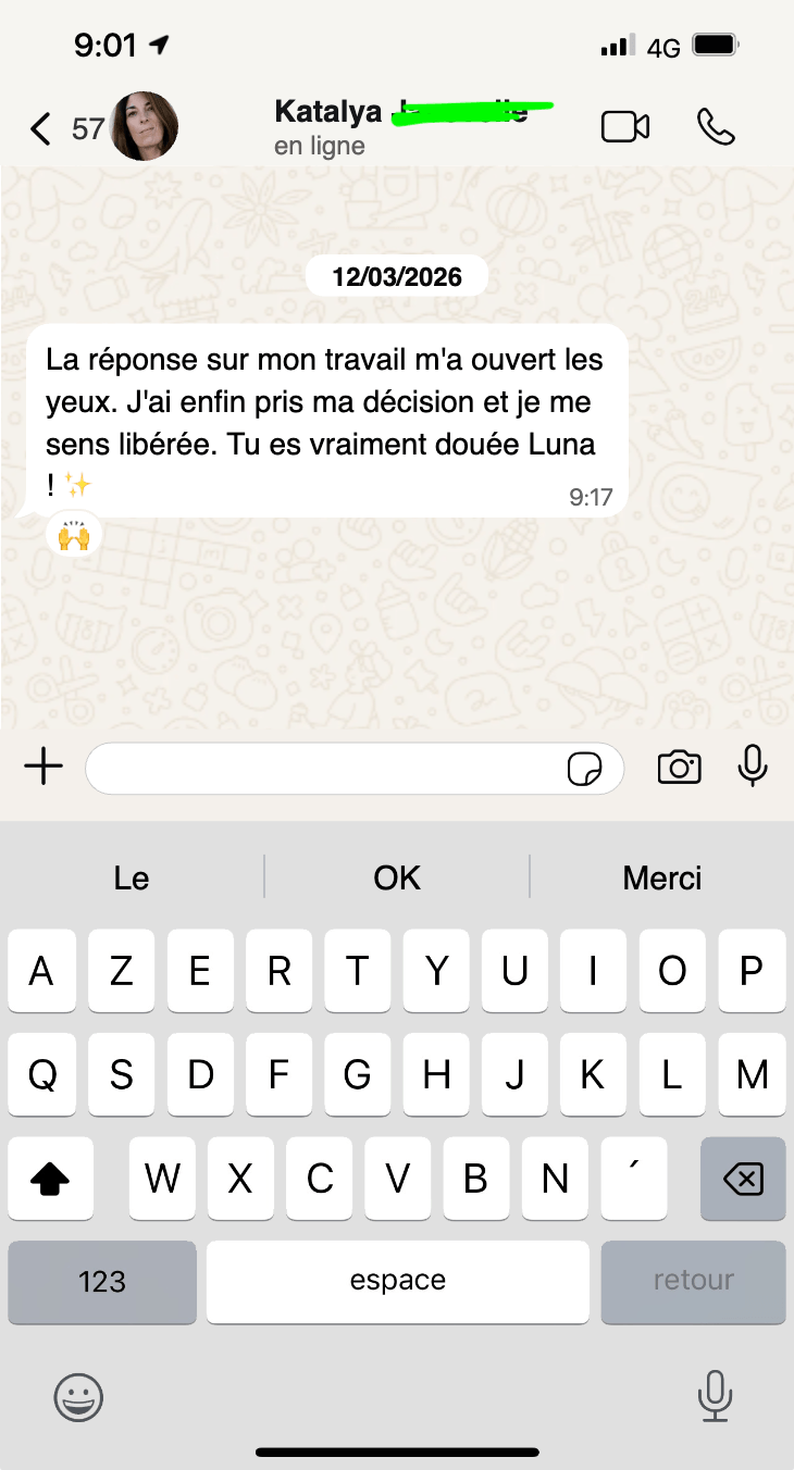 Conversation WhatsApp de Kat