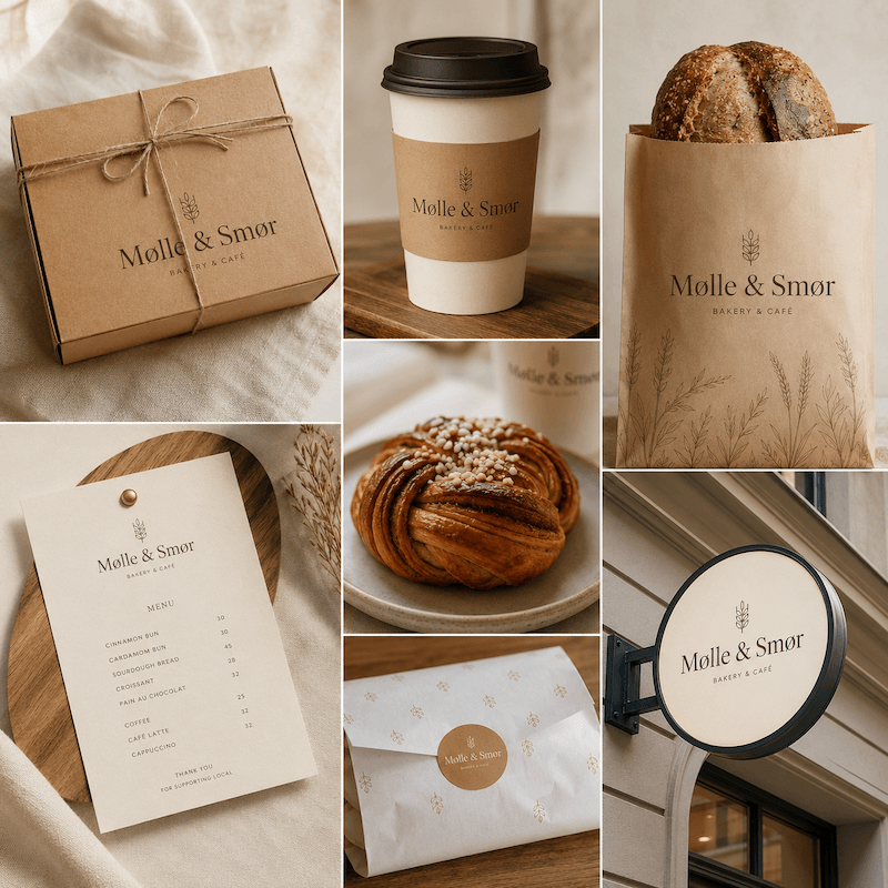 Mølle & Smør brandidentitet