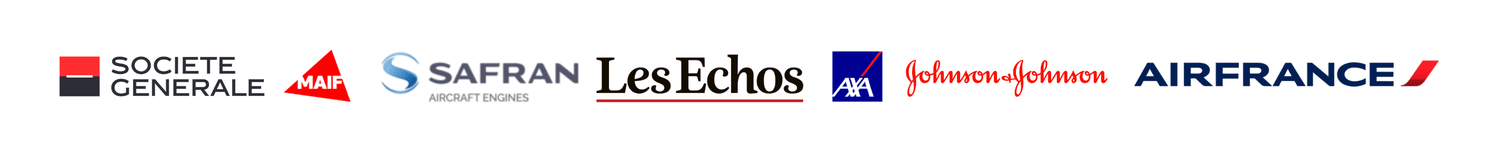 Logos des entreprises clientes d'Éric Chabot