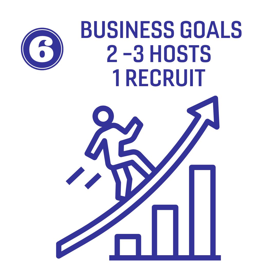 Number 6: Business Goals 2-3 Hosts and 1 Recruit