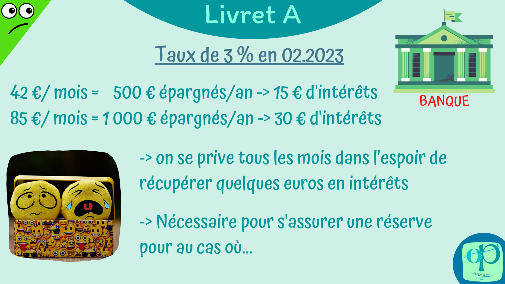 OP Livret A 3% pour 2023