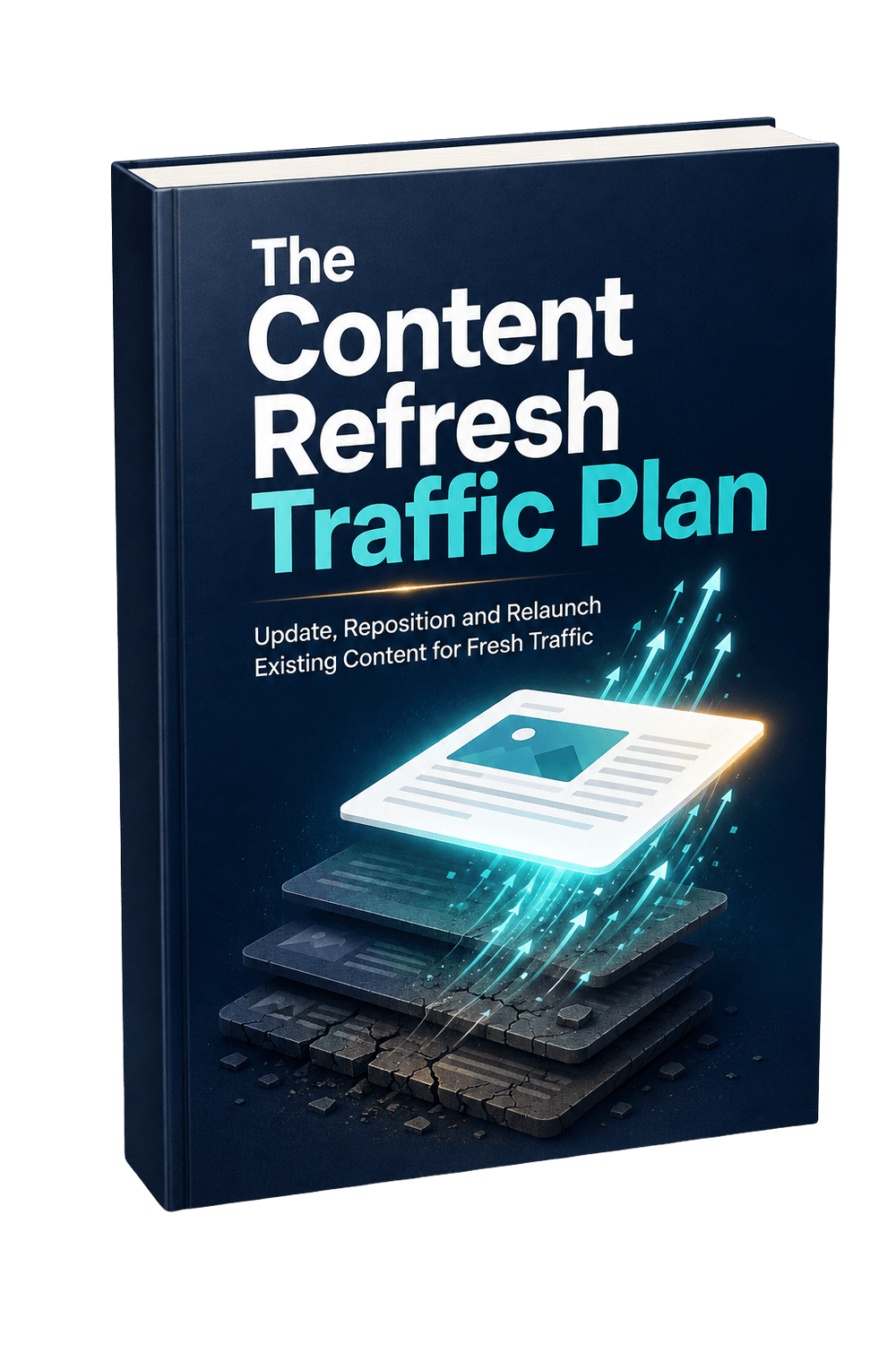 3D cover of The Content Refresh Traffic Plan