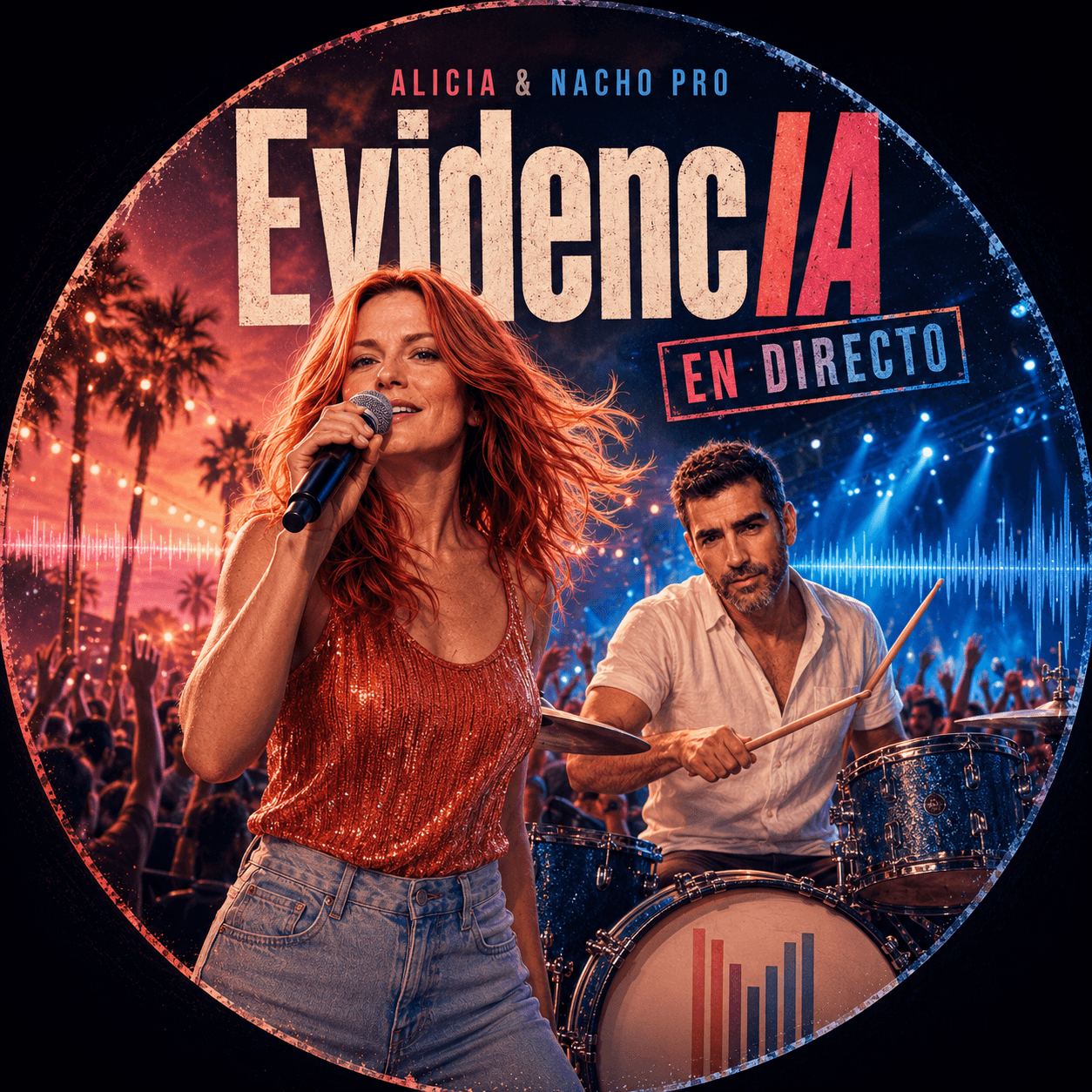Cartel del primer concierto virtual de EvidencIA