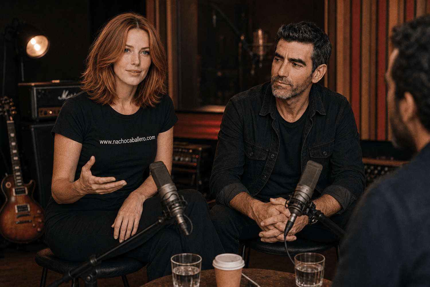 AlicIA y Nacho Pro durante la entrevista de EvidencIA