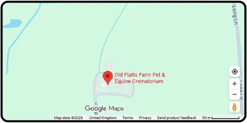 Map showing Old Flatts Farm Pet & Equine Crematorium in Rotherham S60 5QZ South Yorkshire