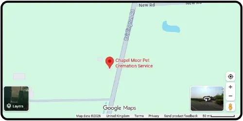 Map showing Chapel Moor Pet Cremation Service in Driffield YO25 8EP East Riding of Yorkshire
