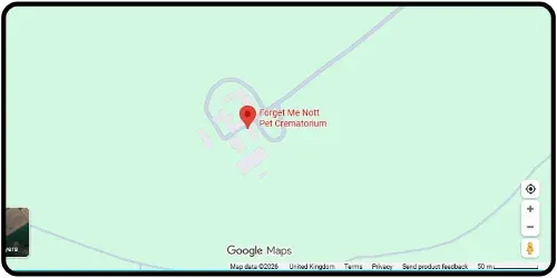 Map showing Forget Me Nott in Trowell NG9 3PQ Nottingham 