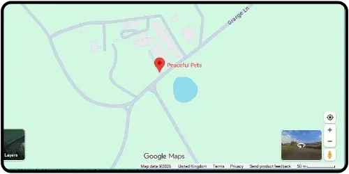 Map showing Peaceful Pets in West Rudham PE31 8SY Norfolk