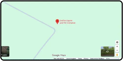 Map showing Grafton Equine and Pet Cremation in Moreton Pinkney NN11 3SN Northamptonshire