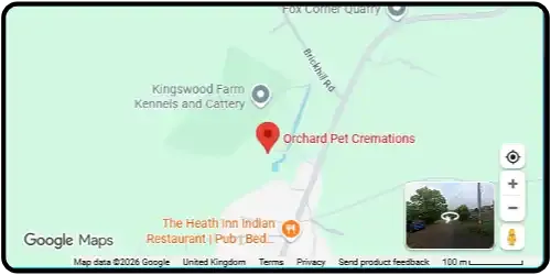 Map showing Orchard Pet Cremations in Leighton Buzzard LU7 0AP Bedfordshire