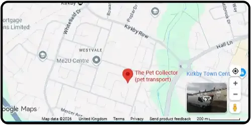 Map showing The Pet Collector in Liverpool L32 0UB Merseyside