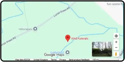 Map showing Kind Funerals in Berkshire