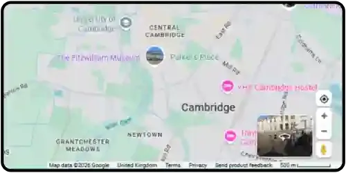 Map showing Petcremation Service in Cambridge CB1 2JB Cambridgeshire