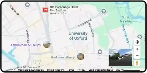 Map showing Petcremation in Oxford, Oxfordshire