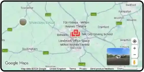 Map showing Petcermation in Milton Keynes, Buckinghamshire