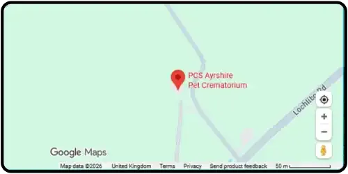 Map showing Ayrshire Pet Crematorium PCS in Ayrshire KA11 2AS