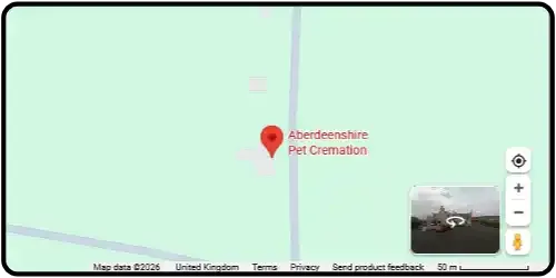 Map showing Aberdeenshire Pet Cremation in Banff AB45 3PQ