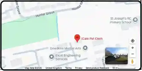Map showing ICare Pet Crem in Bathgate EH47 0LQ