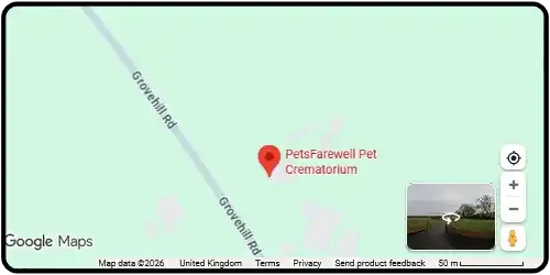 Map showing PetsFarewell Pet Crematorium in Craigavon BT67 0PW Belfast And Greater Belfast