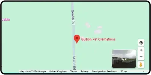 Map showing Gullion Pet Cremations in Newry BT35 8LA South Northern Ireland