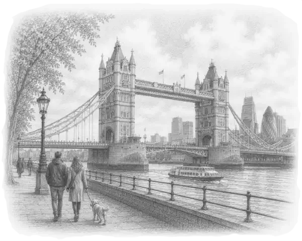 tower bridge in London