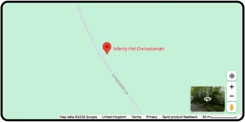 Map showing Infinity Pet Crematorium in Pickering YO18 7QX North Yorkshire
