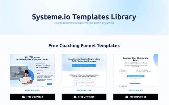 System.io Templates Download Free Systeme.io Templates in 2026