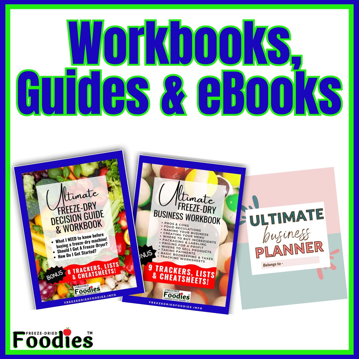 freeze dry workbooks guides and ebooks free planner