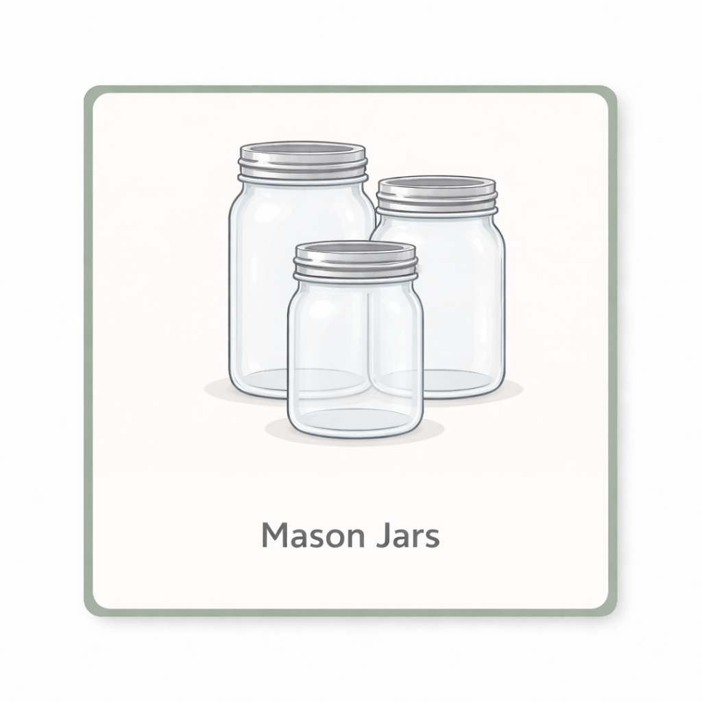 Mason Glass Jars
