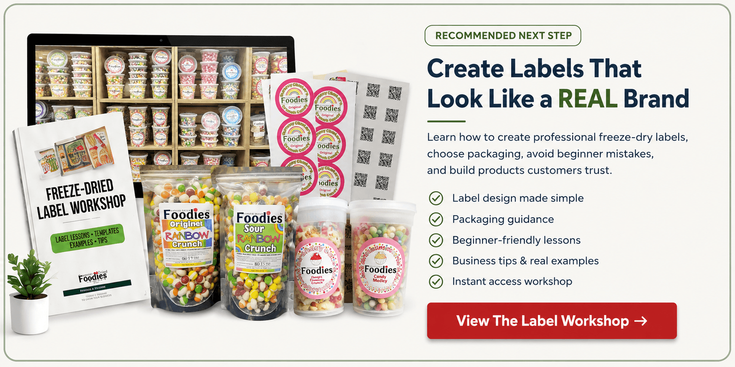 How to create your labels for your freeze-dry candy business