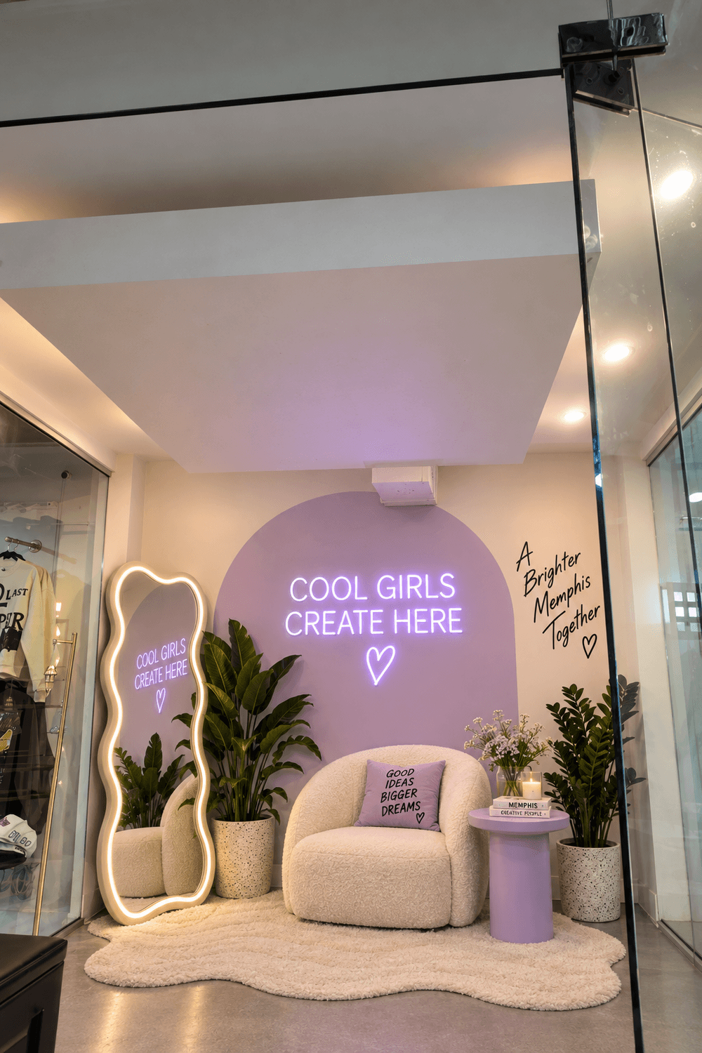 VISUAL PLACEHOLDER: local brand shelves, marketplace energy, or women shopping and gathering inside the House
