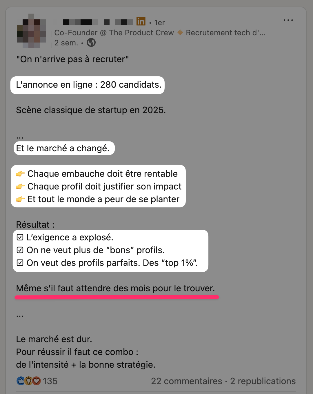 Recrutement tech difficile