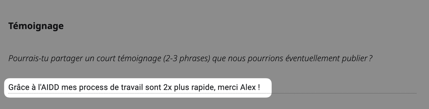 2x sa productivité en 3 mois d'accompagnement