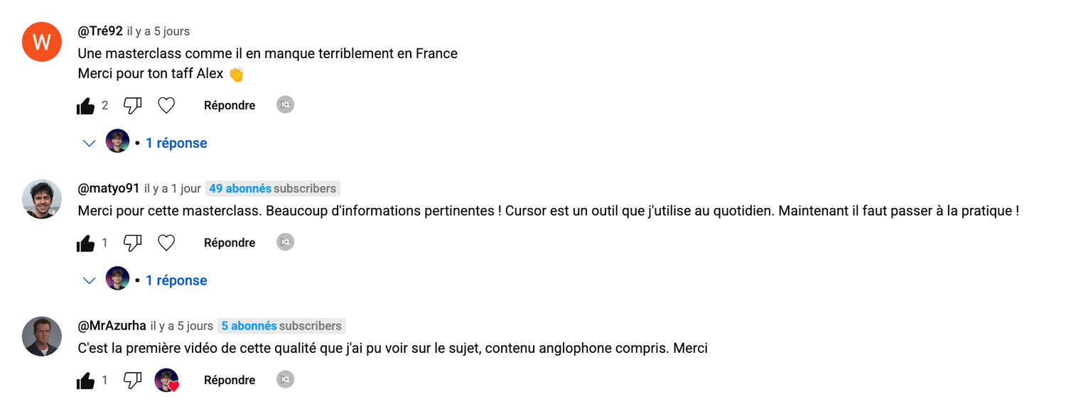 Les formations gratuites sur YouTube sont tout aussi qualitatives