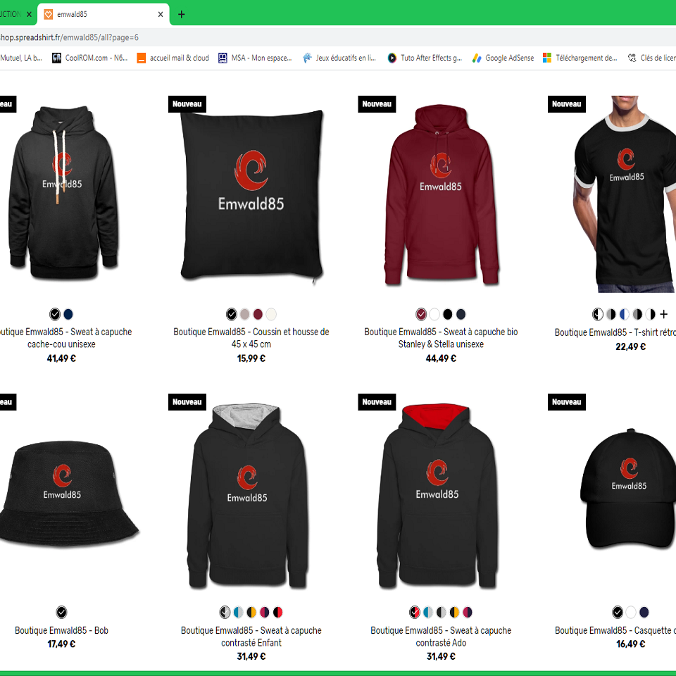 Emwald85 Boutique en ligne Spreadshirt