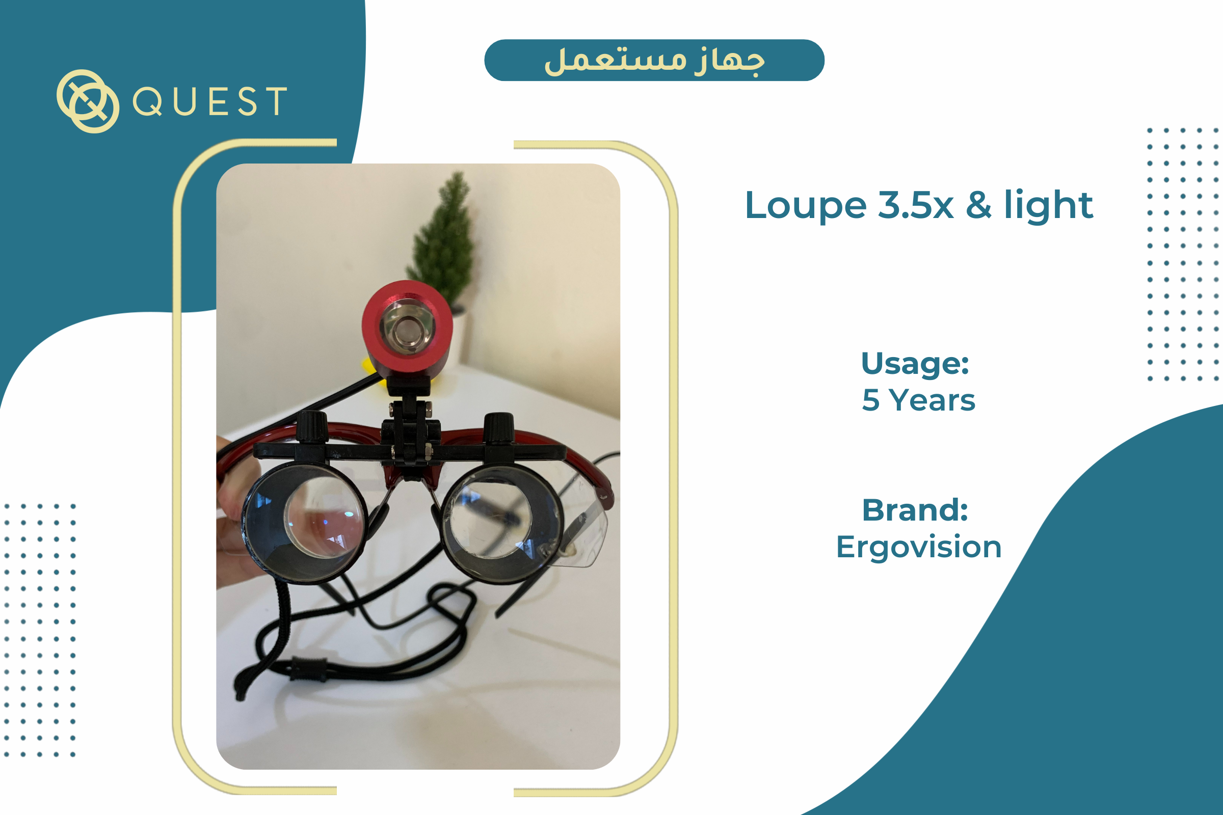 Ergovision Loupe 3.5x & light