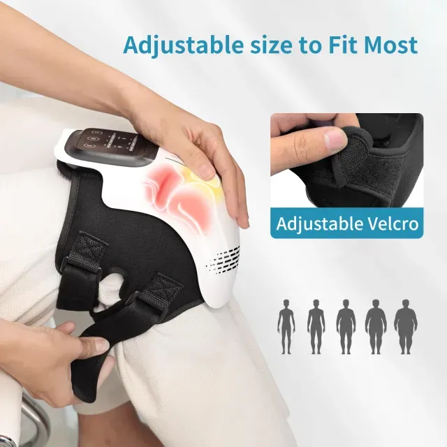 Intelligent knee massager with heat for running injury recovery and joint mobility
