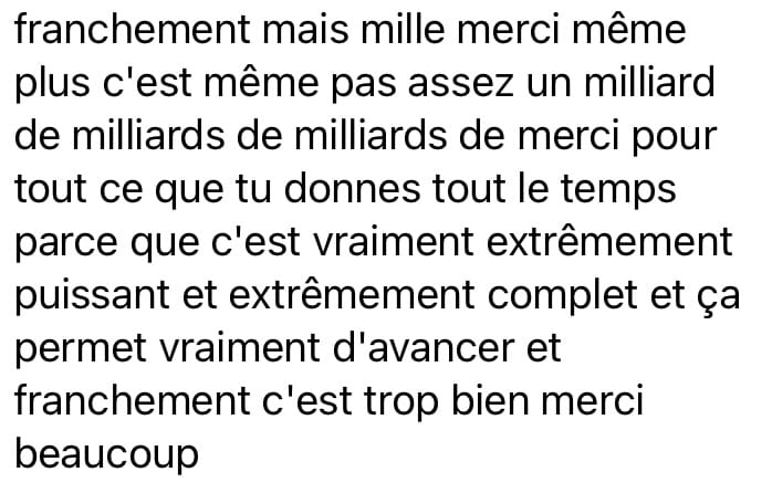 Capture d'écran du témoignage d'une participante du challenge Prestige Winter CEO