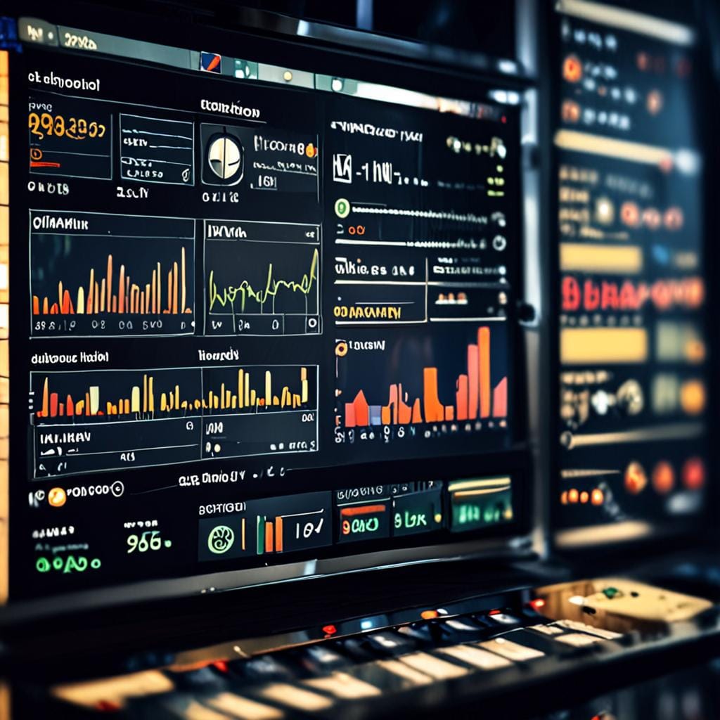 blurred automation dashboard revenue