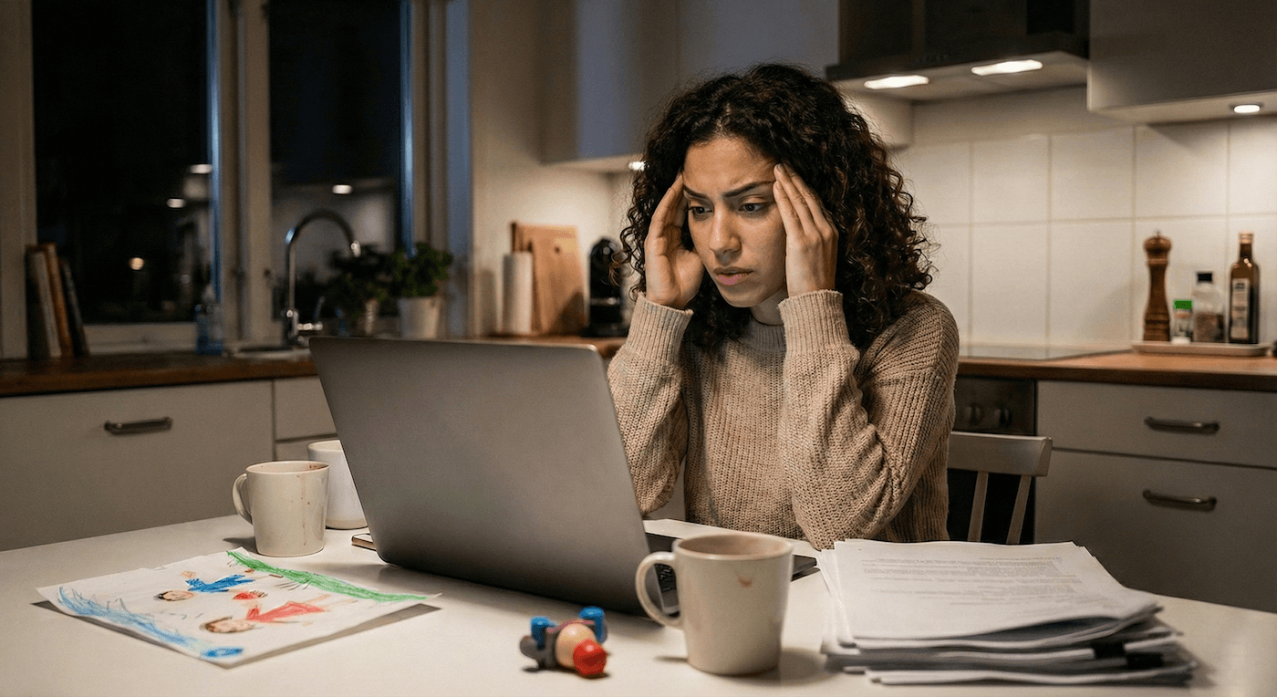 Femme stress&eacute;e